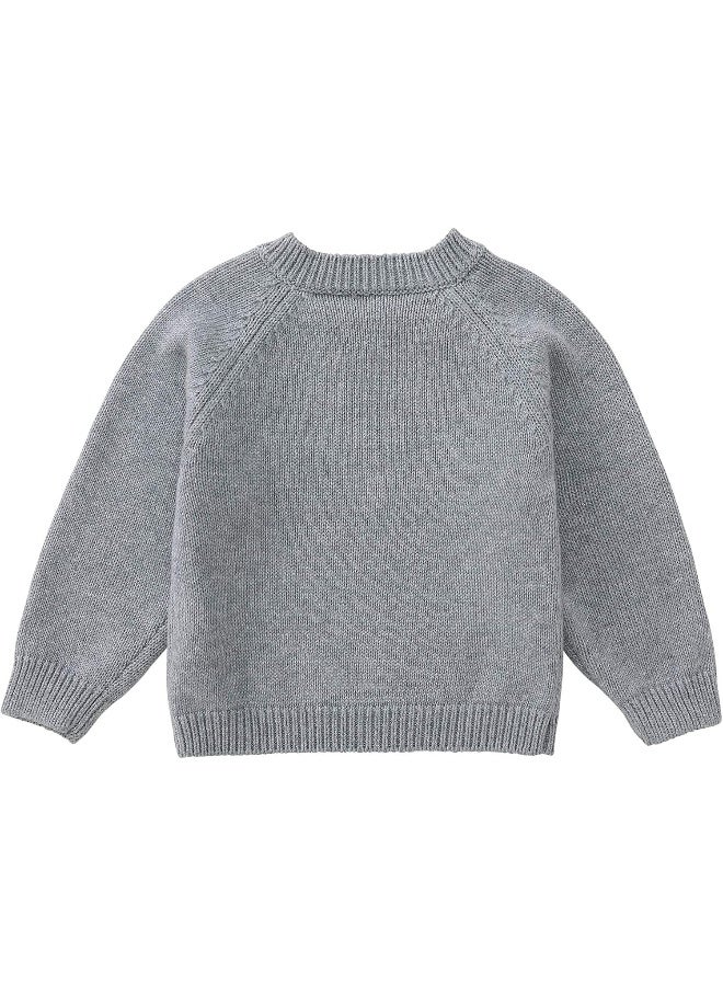 PureBorn pureborn Baby Boys Girls Cardigan Top Cotton Sweater Shirt Spring Jacket 1-3 Years  - Image 3