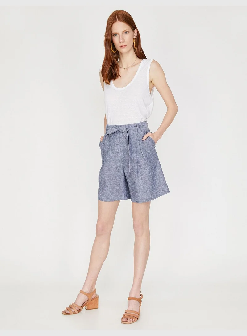 KOTON Belt Detailed Shorts