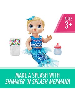 Baby Alive حورية البحر اللامعة والمائية (شعر بُلْد)  - Image 4