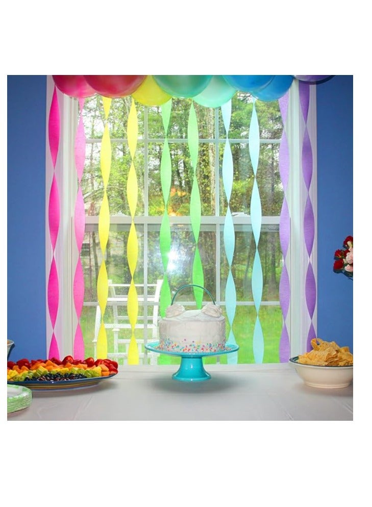 Flamingo 8 Pcs Crepe Paper Streamers Rolls Each Roll 25m Long & 4.5cm Wide - Image 3