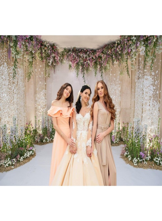 CSFOTO 10x7ft Background for Wedding Decoration Wall Valentine Vintage Photography Backdrop Romance Ceremony White Anniversary Flower Marriage Fresh Nature Photo Studio Props Vinyl Wallpaper - Image 4