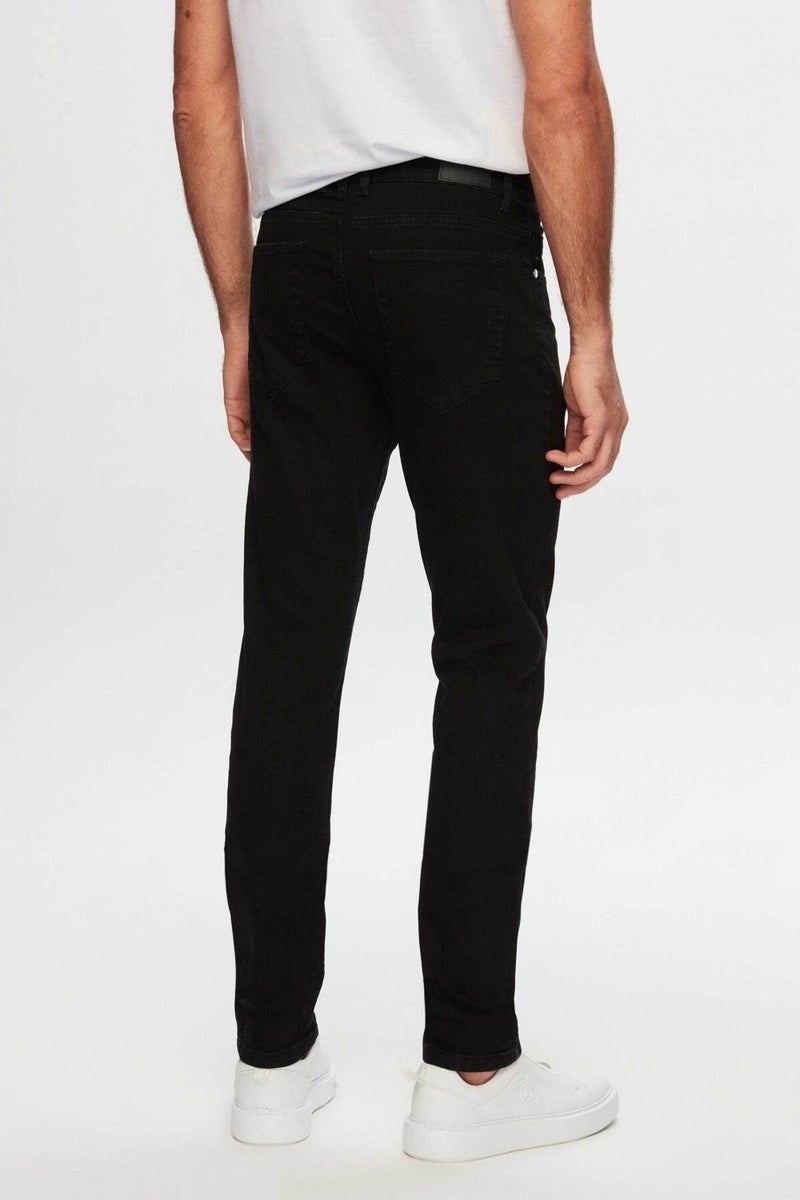 D'S DAMAT Slim Fit Black Straight Straight Leg Denim Trousers 6HCJ3ORT00102  - Image 5