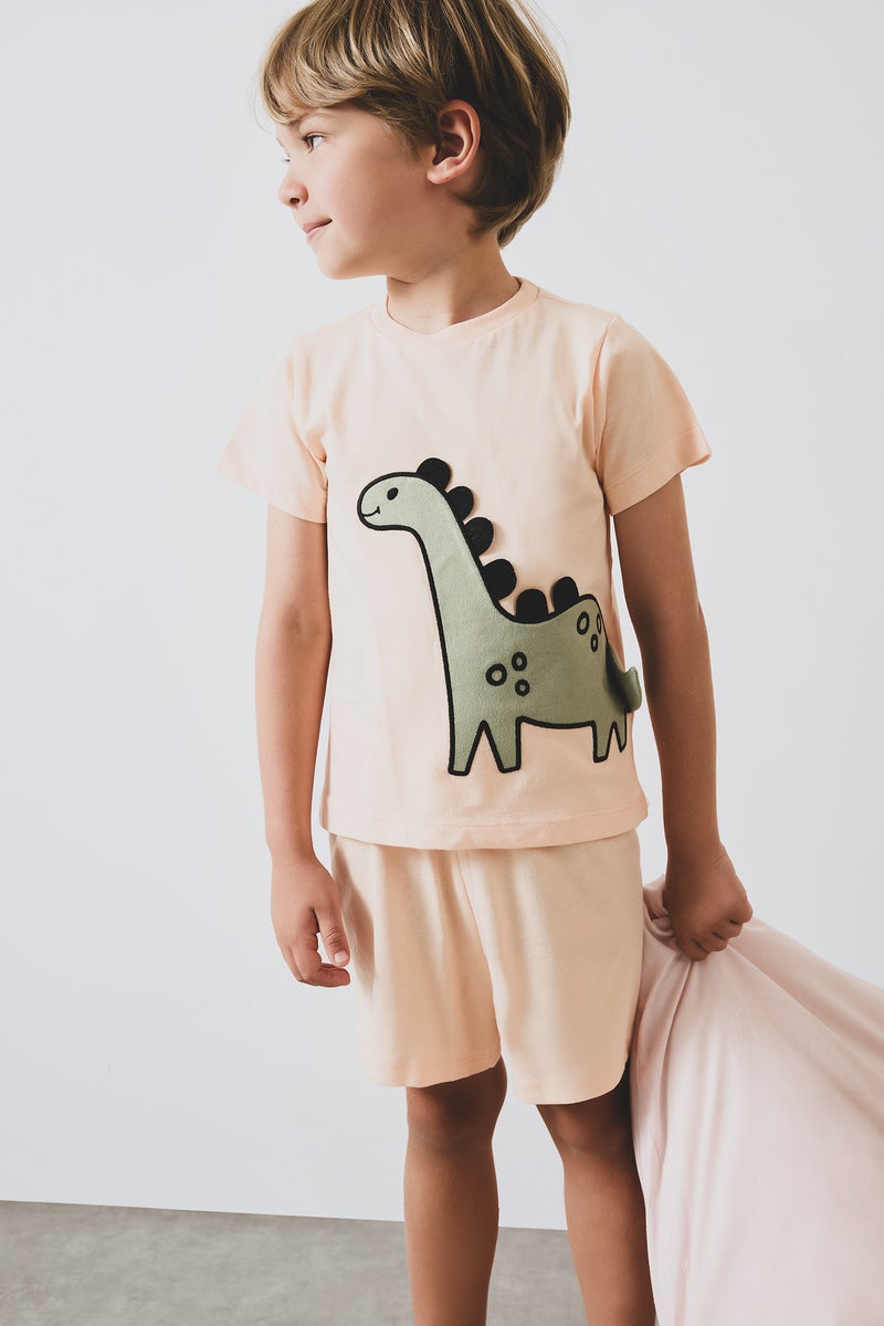 DeFacto Baby Boy 2 piece Regular Fit Knitted Pyjamas  - Image 2