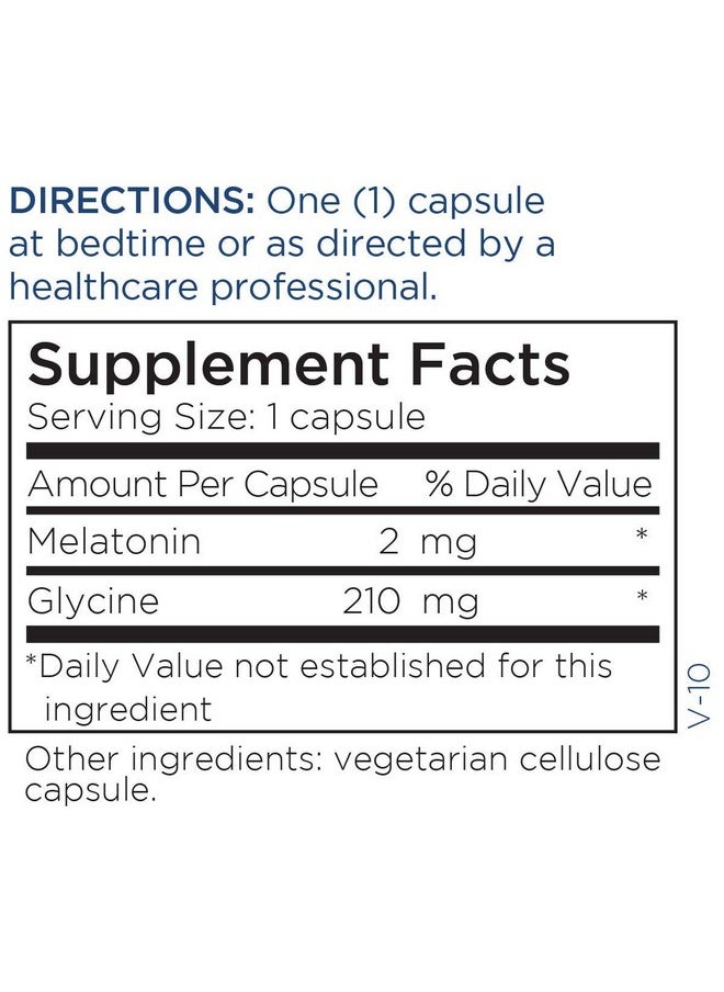 Metabolic Maintenance - Metabolic Maintenance Melatonin - 2mg Melatonin + Glycine (180 Capsules) - Image 1