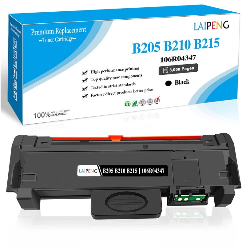 LAIPENG Compatible B215 B205 B210 106R04347 Toner Cartridge High Capacity 3000 Pages for Xerox B205 B210 B215 B205NI B205MFP B210DNI B215DNI B215MFP Printers Black Pack x1
