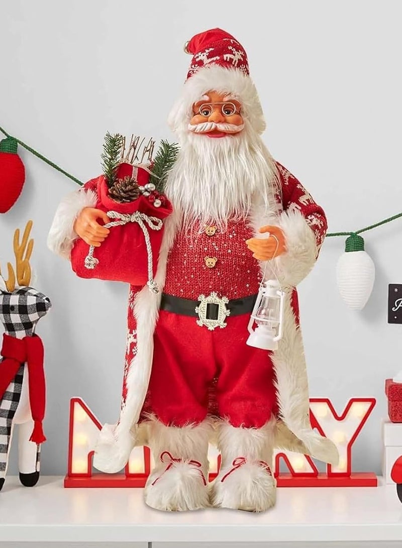 AUTOYSUR تماثيل سانتا كلوز 3 قطع، دمية سانتا كلاوس التقليدية المصنوعة يدويًا، زينة عيد الميلاد لتزيين المنزل أو المكتب أو طاولة حفلة عيد الميلاد، هدية زينة - Image 3