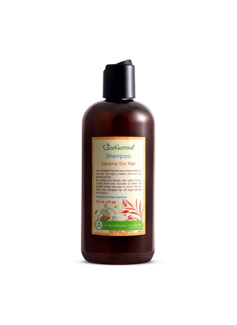 Just Nutritive Just Nutritive Extreme Dry Hair Shampoo  Best Shampoo for Extremely Dry Hair  Restore Dry Damaged Hair  Deeply Nourishing  For Men And Women 16 fl oz 