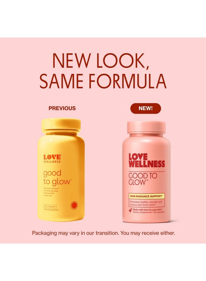 Love Wellness Good to Glow | Collagen Supplement with Biotin, Vitamin C, E, Ashwagandha & Zinc | Promotes Smooth, Glowing & Clear Skin | Enhances Smoothness & Promotes Healthy Skin | 60 Count - Image 2