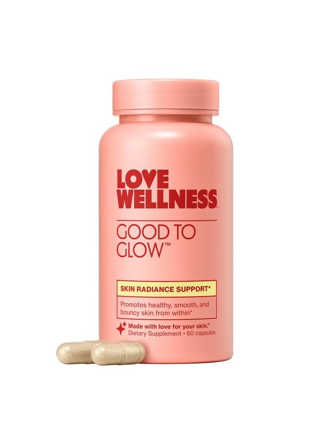 Love Wellness Good to Glow | Collagen Supplement with Biotin, Vitamin C, E, Ashwagandha & Zinc | Promotes Smooth, Glowing & Clear Skin | Enhances Smoothness & Promotes Healthy Skin | 60 Count - Image 1