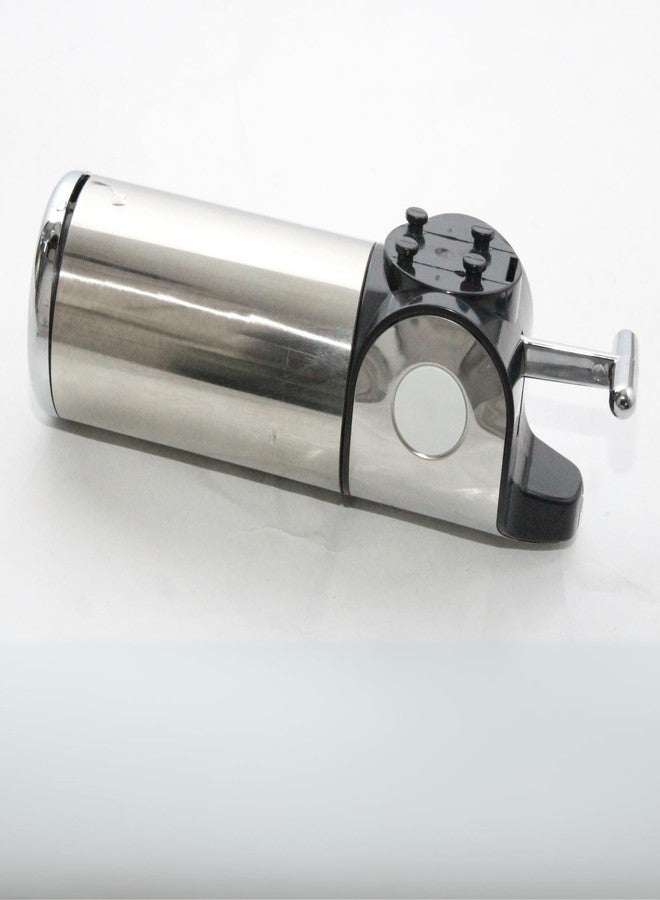 KI Push Handle 500ml Liquid Soap Dispenser with Stainless Steel Cover and ABS Body - for Lotion, Shampoo, Handwash - Bathroom & Kitchen - Image 3