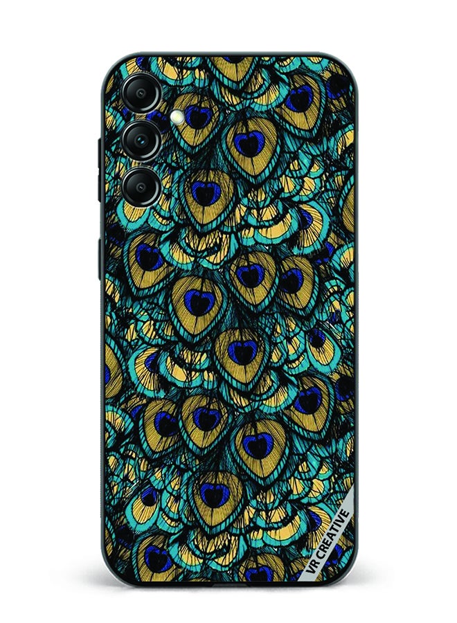 VR CREATIVE Protective Case Cover For Samsung Galaxy A15 5G/A15 Mor Pankh Design Multicolour - Image 1