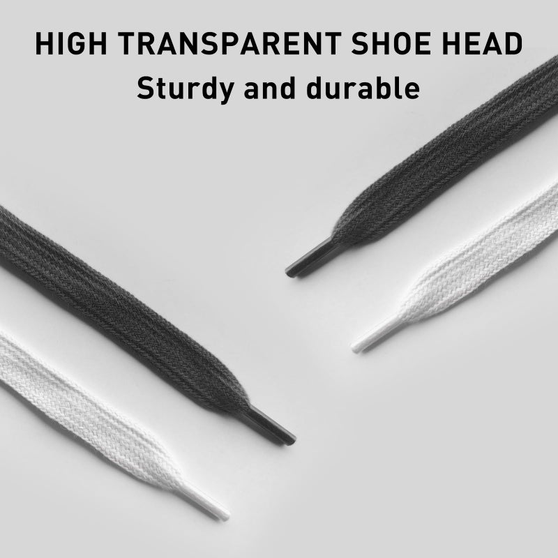 NDTEZUGT رباط أحذية رياضية سميك NDTEZUGT للرجال للاحذية الكلاسيكية Vans Knu Skool، عرض 5/8" (15 مم) من القطن، بديل سميك وكبير (أبيض، 54"/140 سم) - Image 3