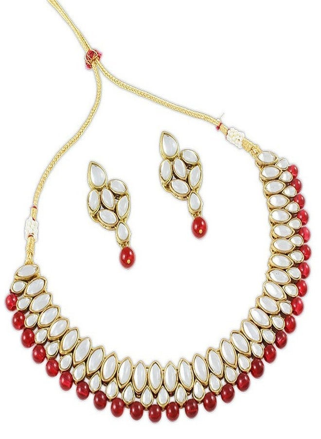 Shining Diva Latest Traditional Kundan Jewellery Necklace Set for Women/Girls by Shining Diva - Image 1