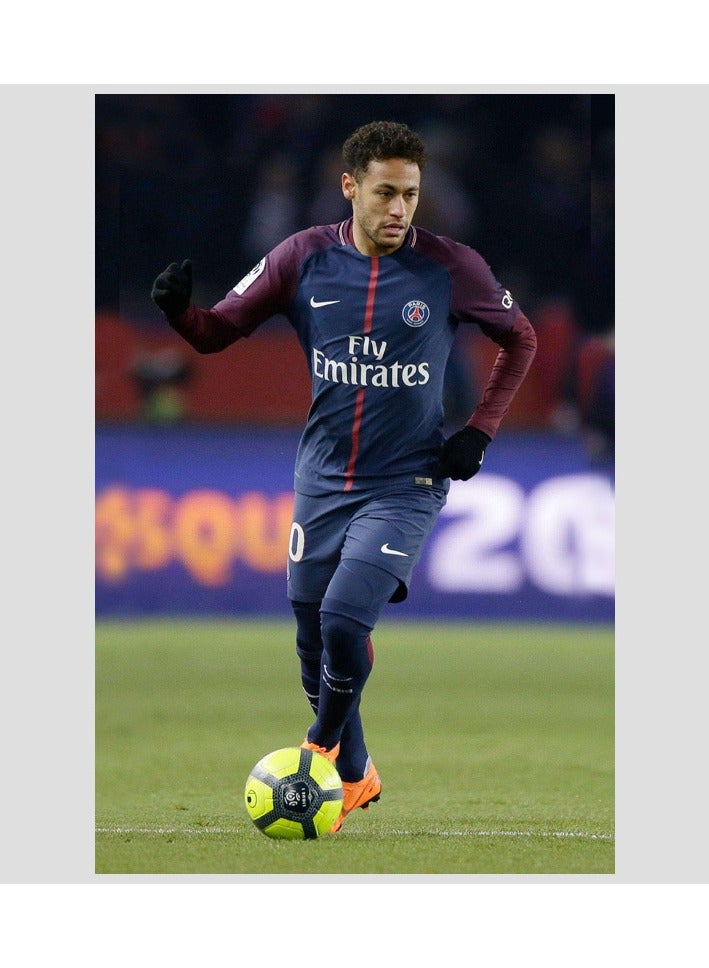 KUYING Neymar Poster Football Star Decorative Painting Self-Adhesive Style
