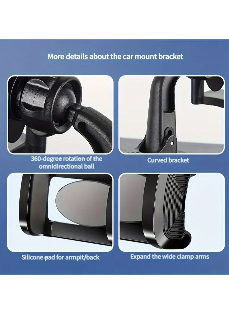 ELTRAZONE 360° Rotatable Magnetic Car Phone Mount – Universal Dashboard Holder for iPhone & Android Devices, Strong Grip, Secure Car Phone Holder, Easy Installation, Adjustable Viewing Angles - Image 5