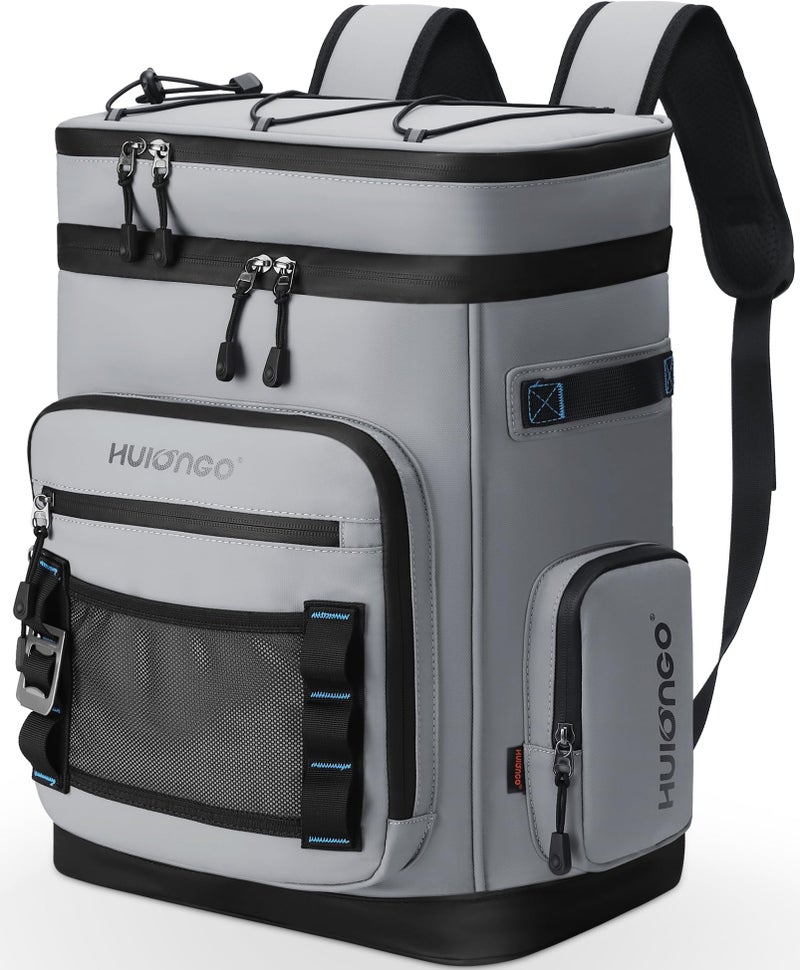 Hulongo Large Waterproof Insulated Cooler Backpack for Men & Women, Leak Proof Cooler Backpack for Camping, Beach, Fishing, Picnic, Travel, Outdoor, 30L, 48Cans - Image 1