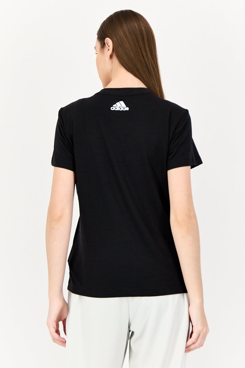 Adidas Women Sportswear Fit Delhi Outdoor T-Shirts, Black  - Image 2