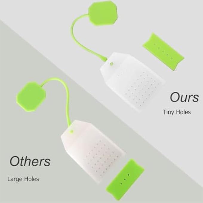Silk Route Silicone Tea Infuser Reusable Tea Bag Candy Silicone Tea Infuser Strainer Set Reusable Loose Leaf Tea Bags Strainer Set Tea Filter With Spoon 4 Colors - Image 4