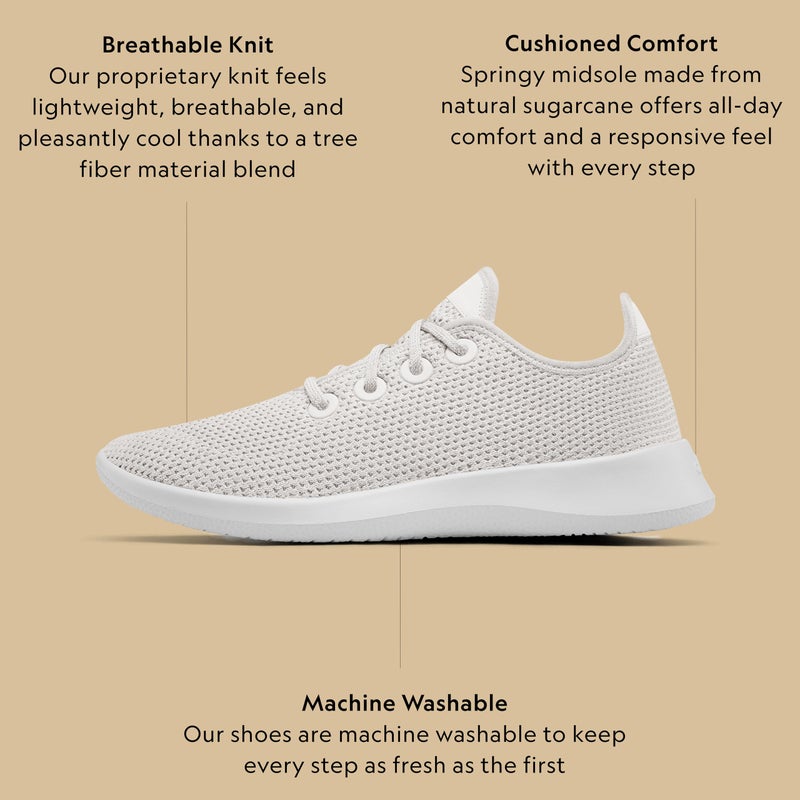 Allbirds Men’s Tree Runner, Everyday Sneakers, Machine Washable Shoe Made with Natural Materials | Made with Natural Materials, Machine Washable - Image 3