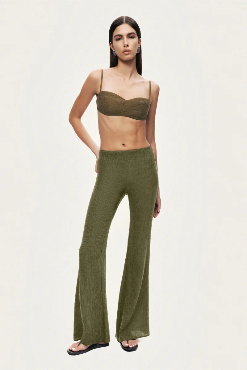 نوكتورن Flared High-Waist Pants