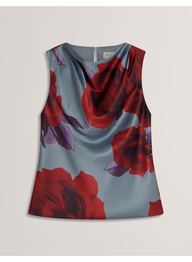Ted Baker بلوزة بدون أكمام بتصميم رقبة متدلية - Image 2