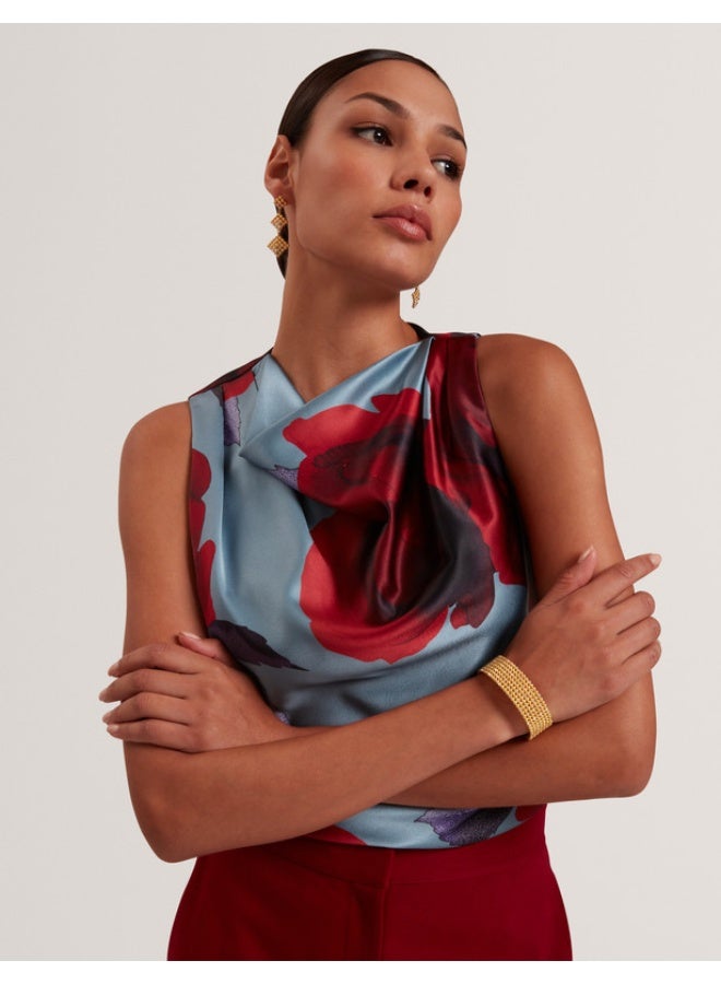 Ted Baker بلوزة بدون أكمام بتصميم رقبة متدلية - Image 5