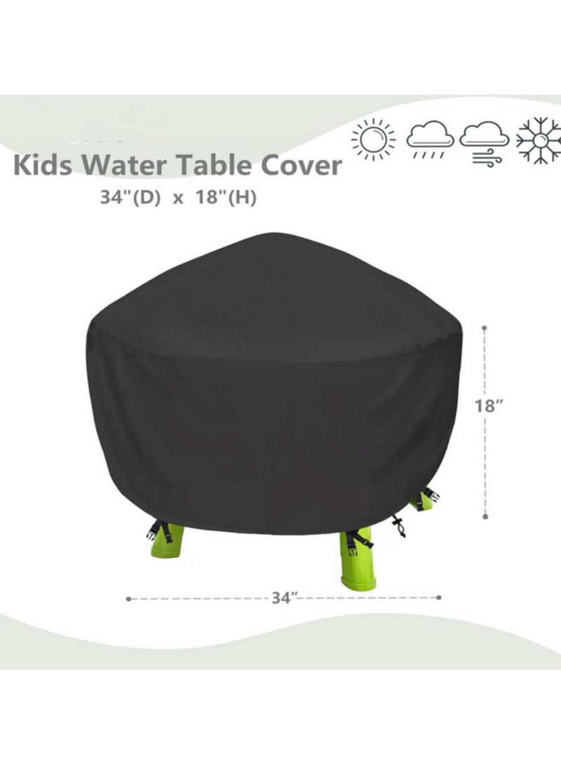 Generic 420D Kids Water Table Cover Sand Water Table Cover Waterpark Play Table Cover Outdoor Toys Protective Durable Weatherproof Cover Waterproof Play Table Cover for Children 34X34X18Inch - Image 2