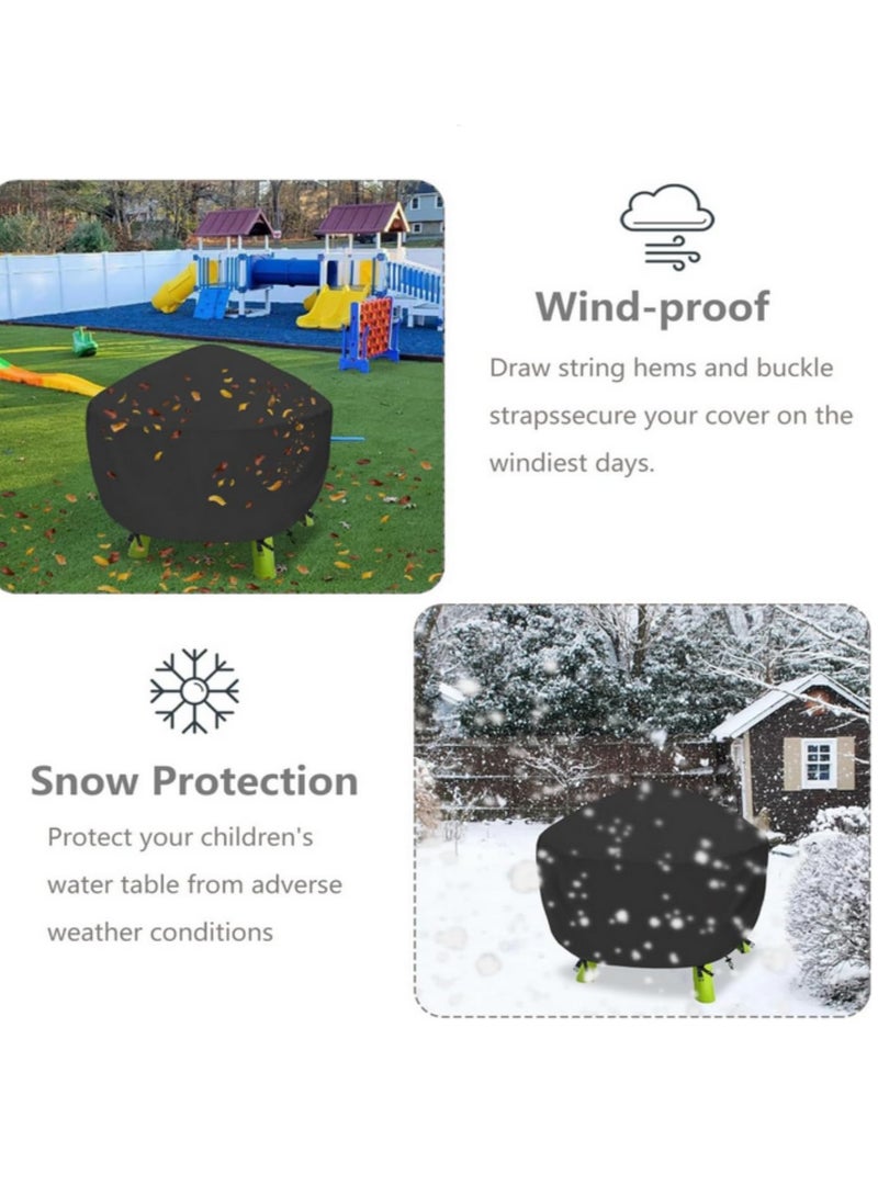 Generic 420D Kids Water Table Cover Sand Water Table Cover Waterpark Play Table Cover Outdoor Toys Protective Durable Weatherproof Cover Waterproof Play Table Cover for Children 34X34X18Inch - Image 3