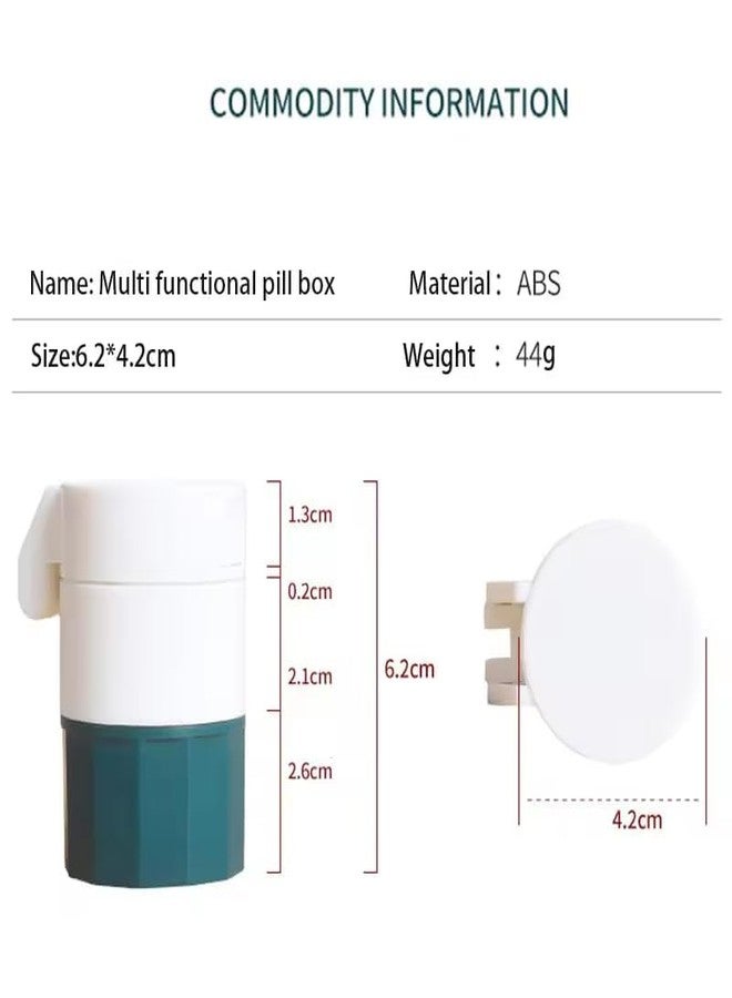 Right Products 4 Layer Pill Box Cutter Medicine Crusher Grinder Splitter Tablet Cutter Divider Storage Case (Multi-color. - Image 4