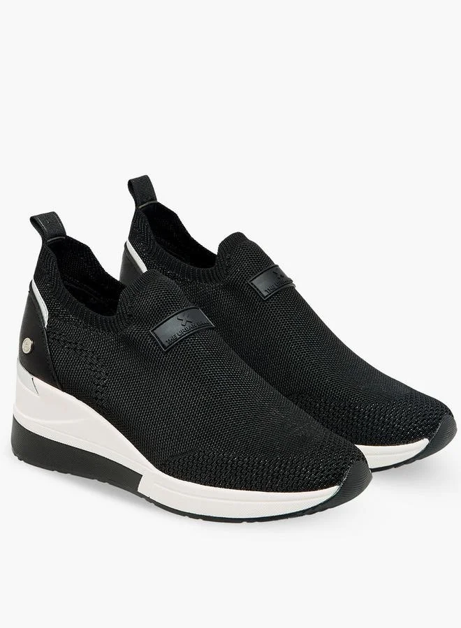 Xti Women Textured Slip-On Ankle Sneakers