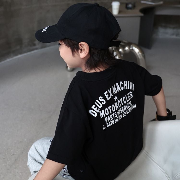 Children'S Clothing Boys Short-Sleeved T-Shirt Summer 2023 New Kidsren'S Half-Sleeved Baby Pure Color Bottoming Shirt Fashionable Top - Image 3