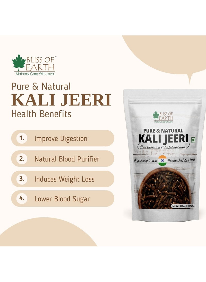 BLISS OF EARTH 200gm Kali Jeeri Bitter Cumin Kadwa Jeera Black Cumin Fresh & Organic Good for Health  - Image 3