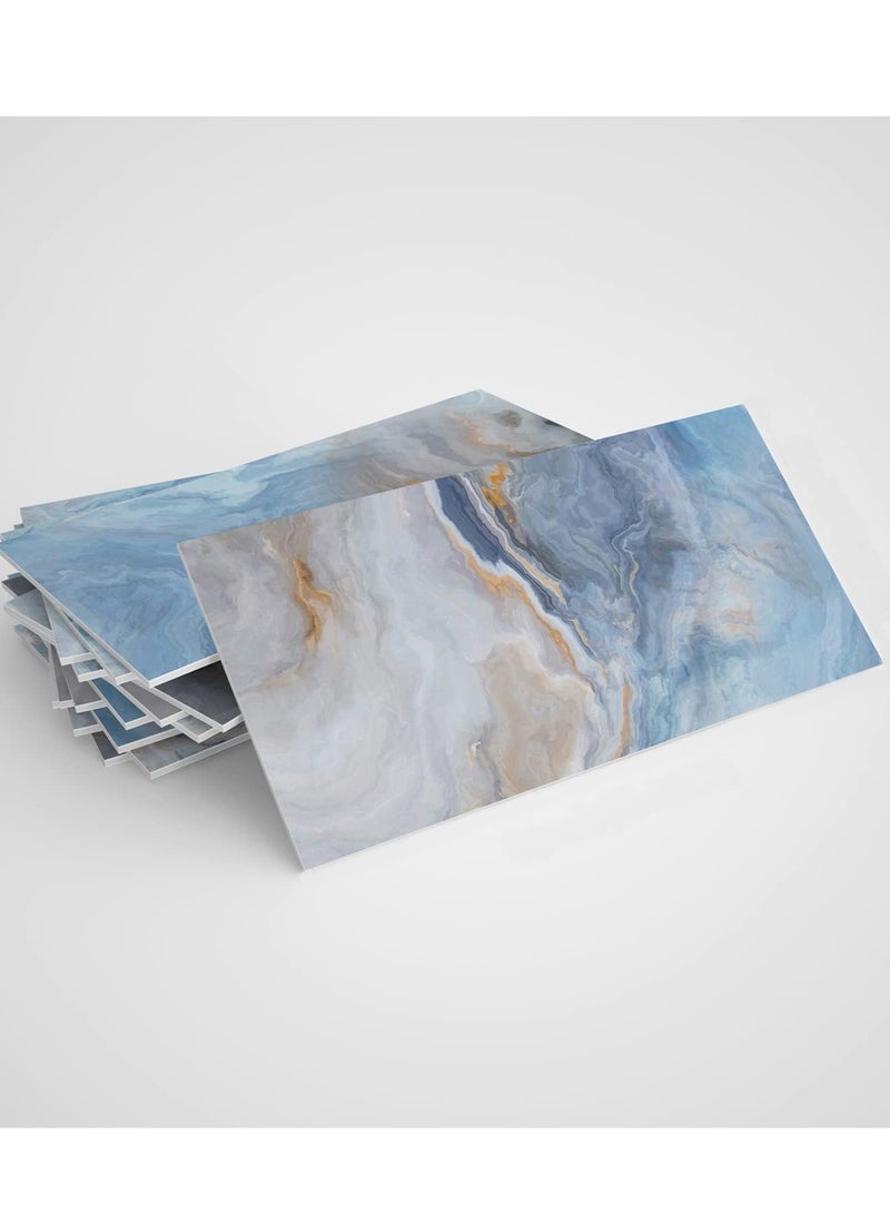 CityRiya-Long Decorative 3D Wall Panels Wall Panels 16PCS 20.32*10.16cm 3D Wall Sticker Self-Adhesive Wall Panels Waterproof PE Foam Wallpaper Brick Wallpaper for Kichen Wall Decor - Image 1