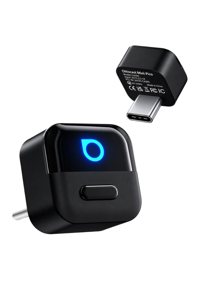 Ottocast Mini Pico 2-in-1 Wireless CarPlay & Android Auto Adapter, WiFi 6 & Bluetooth 5.4, Fast Auto Reconnect, Dual Device Memory, Voice Control, OTA Updates, Plug & Play Smart Car Connectivity - Image 1