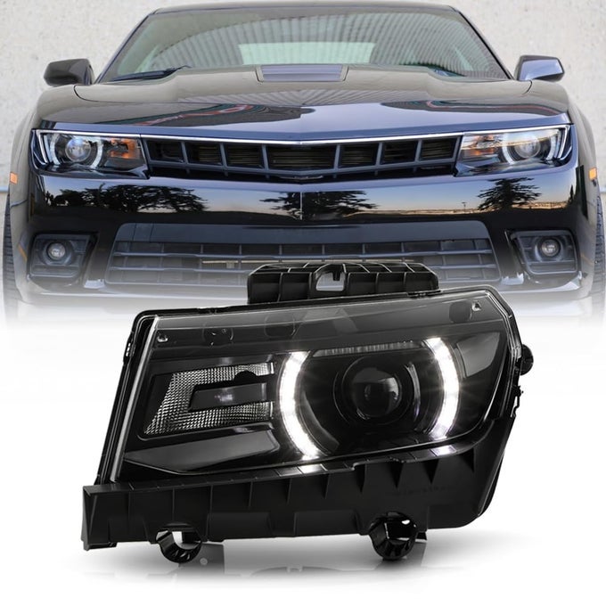 Left Driver Side Hid/Xenon Projector Headlight For 2014-2015 Chevy Camaro Lt/Ss W/Rs Package