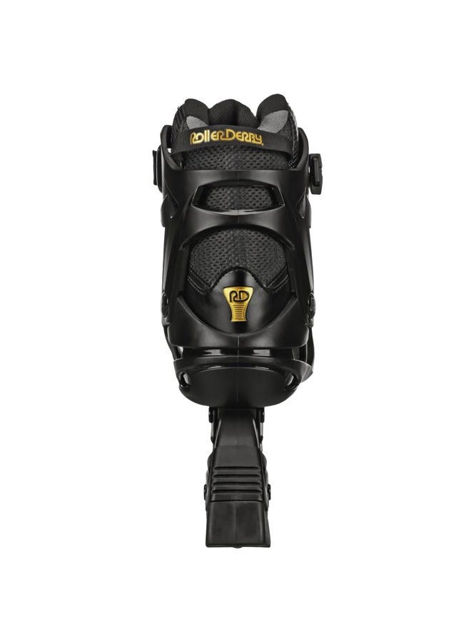 Roller Derby AERIO Q-60 Men's Inline Skates, Black/Gold, Size 12 - Image 2