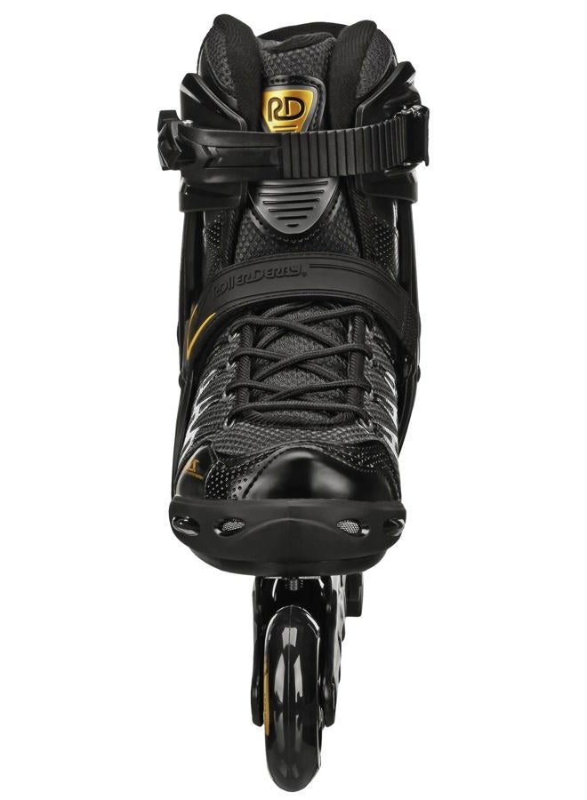 Roller Derby AERIO Q-60 Men's Inline Skates, Black/Gold, Size 12 - Image 3