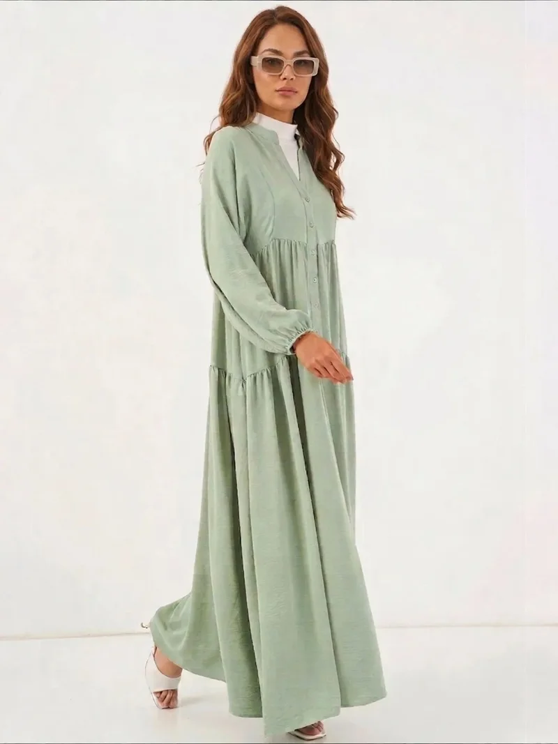 BDART Printed V-Neck Maxi Dress