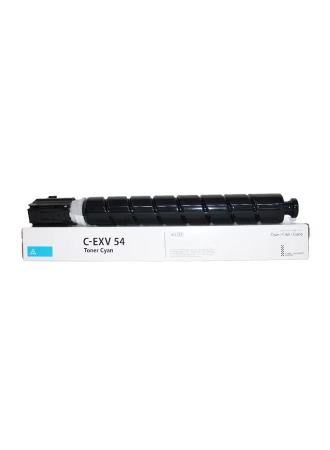 Toner Cartridge C-EXV 54 High Yield Toner Cartridge (1-Pack) Compatible with Printer Canon IR ADV C3025i, IR ADV C3125i, IR ADV C3226i (CYAN) - Image 1
