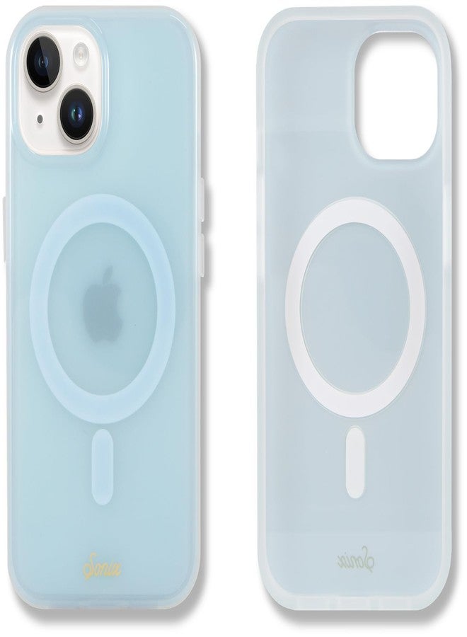 سونيكس - غطاء حماية لهواتف آيفون 15، 14، 13 - متوافق مع ماج سيف، تم اختباره ضد السقوط من ارتفاع يصل إلى 3 أمتار (10 أقدام) - لون أزرق سماوي جيلي - Image 1