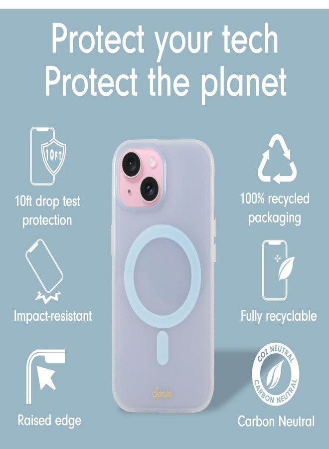 سونيكس - غطاء حماية لهواتف آيفون 15، 14، 13 - متوافق مع ماج سيف، تم اختباره ضد السقوط من ارتفاع يصل إلى 3 أمتار (10 أقدام) - لون أزرق سماوي جيلي - Image 4