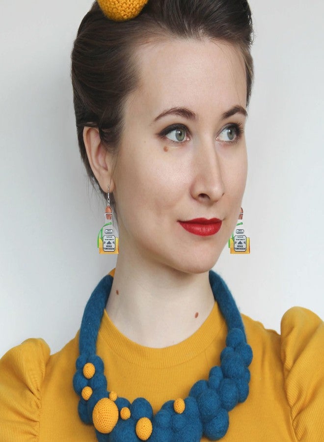 DAYANEY Margarita Earrings For Women As Cinco De Mayo Gift, Tequila Acrylic Earrings As Fiesta Party Accessories Martini Earring As Mexican Gifts For Girls Cocktail Earring As Mexico Holiday Jewelry - Image 5