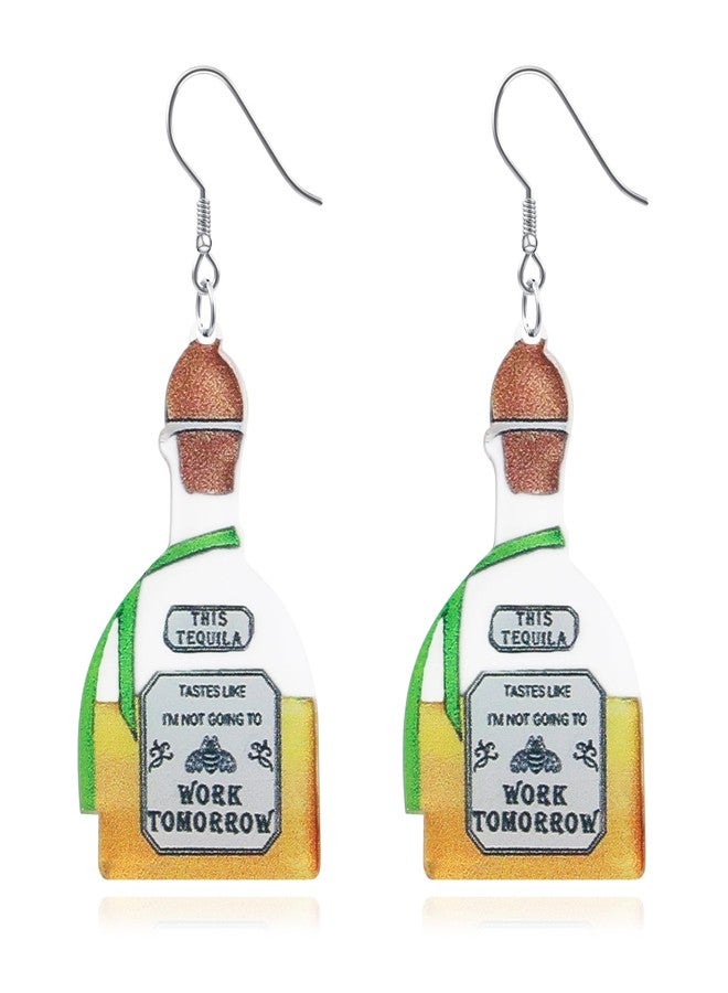 DAYANEY Margarita Earrings For Women As Cinco De Mayo Gift, Tequila Acrylic Earrings As Fiesta Party Accessories Martini Earring As Mexican Gifts For Girls Cocktail Earring As Mexico Holiday Jewelry - Image 1