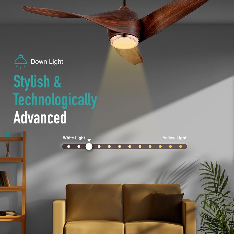 KUHL KUHL Twist L3 1320 mm 65 Power Saving BLDC Ceiling Fan BEE 5 Star Rated ISI Marked High Air Flow 5YearWarranty on Motor By Brand Free Installation IoT Operate via Mobile Alexa Teak - Image 5