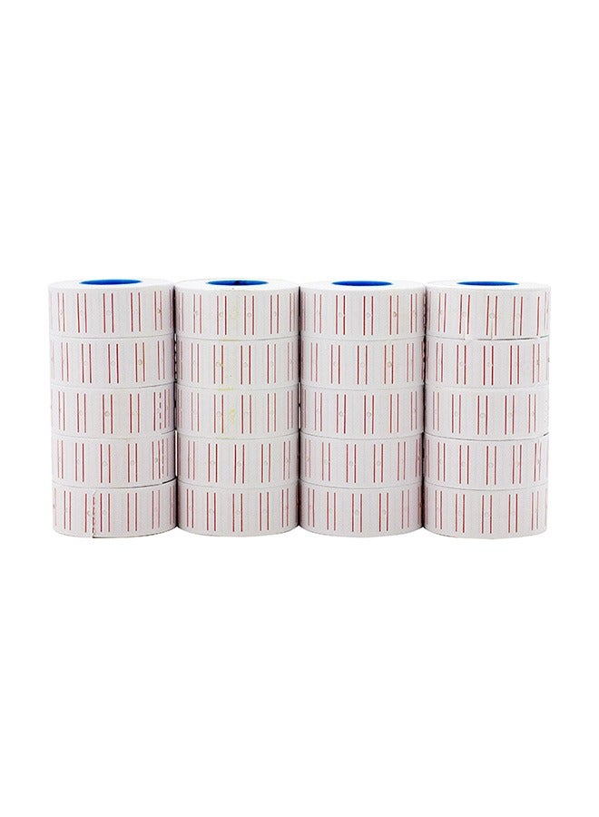 ملصق السعر، سطر واحد، 1000/رول، مع خط أحمر