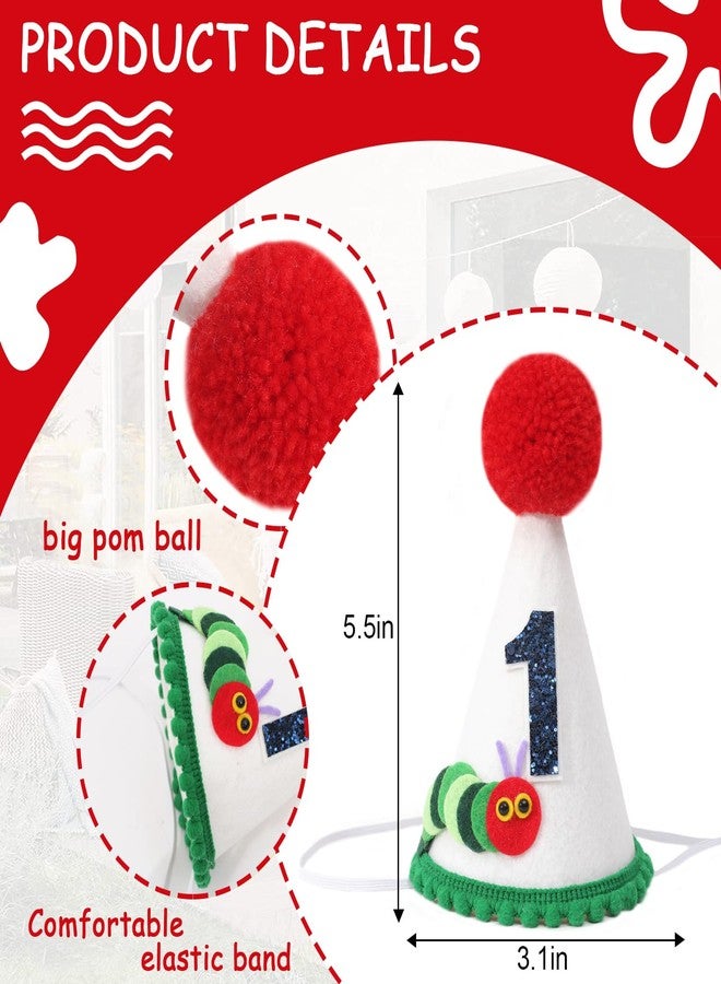 Agkvw Hungry Caterpillar Birthday Crown - Costume Headwear for Boys, 1st Birthday Party Decoration, Cake Smash Crown - Image 2