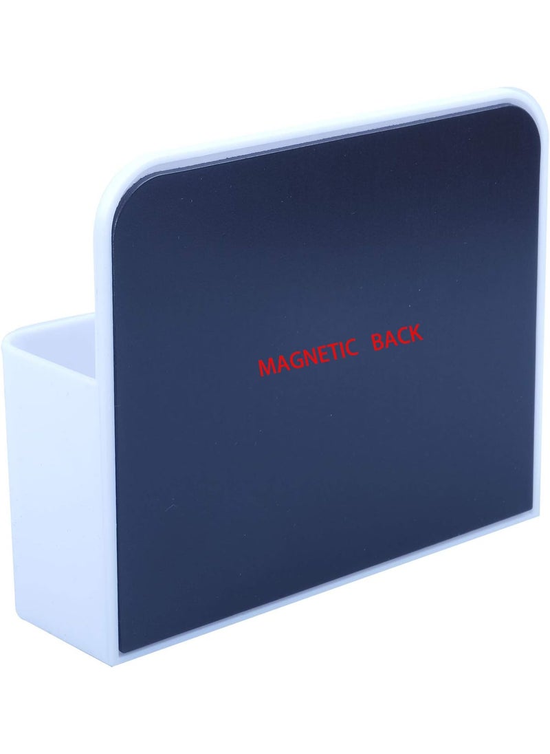 BoHong 2 Pcs Magnetic Dry Erase Marker Holder Magnetic Pen Holder for Whiteboard Magnet Pencil Storage Organizer for Office Refrigerator Locker Classroom Organization Metal Cabinets  - Image 4