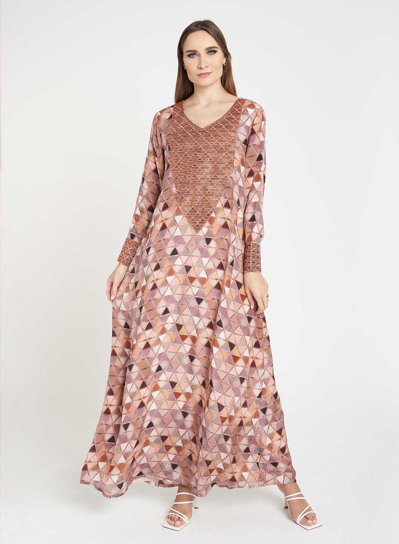 كشخة جلابية مطبوعة - Image 1