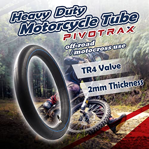 PIVOTRAX 70/100-19 (2.75/3.00-19, 80/100-19) 19" Heavy Duty E-Bike Electric Dirt Bike Inner Tube - 2 mm Reinforced Thickness-TR4- Fits Most 3.00-19 MX Tires, Surron LightBee X, UltraBee, Talaria - Image 2