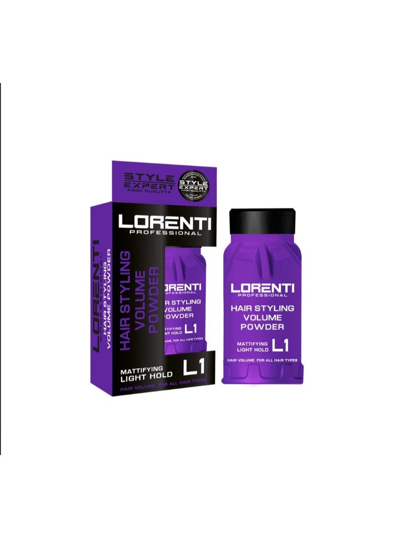 لورنتي بودرة تصفيف الشعر لورينتي L1 تثبيت خفيف 30 جرام - Image 1